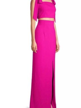 Black Halo Pink Clayton 2 piece gown